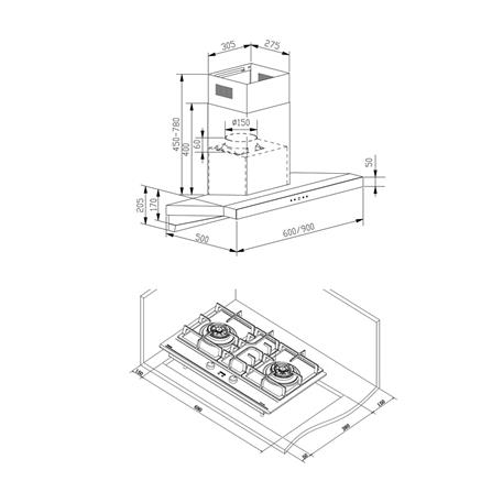 เตาฝัง+เครื่องดูดควัน TEKA GTI 78 2G+DHA 90 BK_3