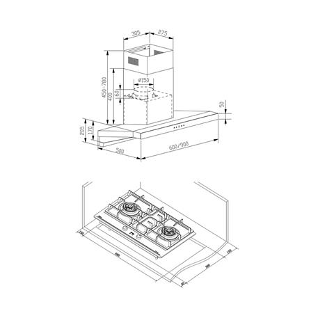 เตาฝัง+เครื่องดูดควัน TEKA GTI 78 2G+DHA 90 TC_3
