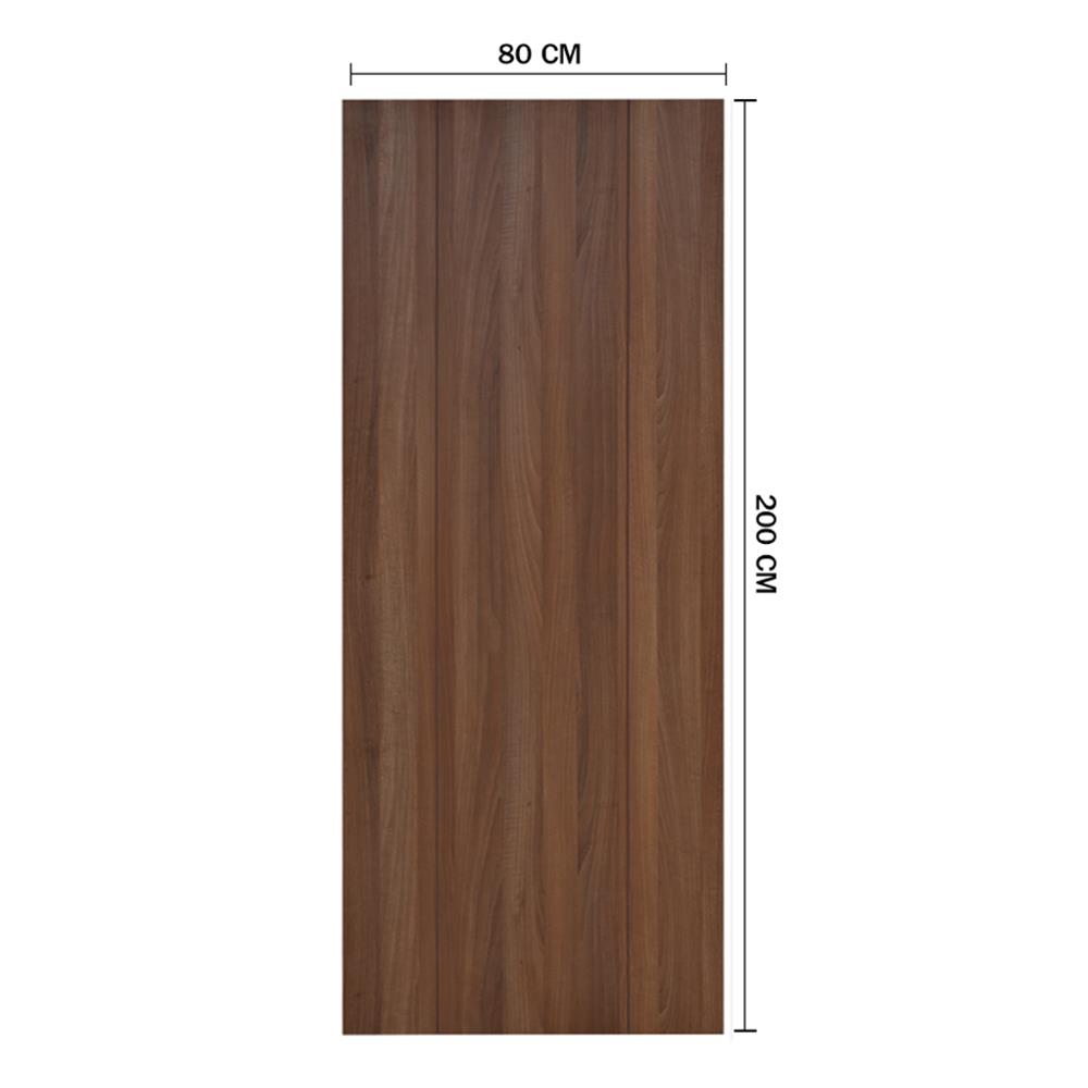 ประตูภายในเมลามีนทนไฟ ไม่เจาะลูกบิด METRO MD526 WALNUT AIDA 80x200 ซม. สีโอ๊ค
