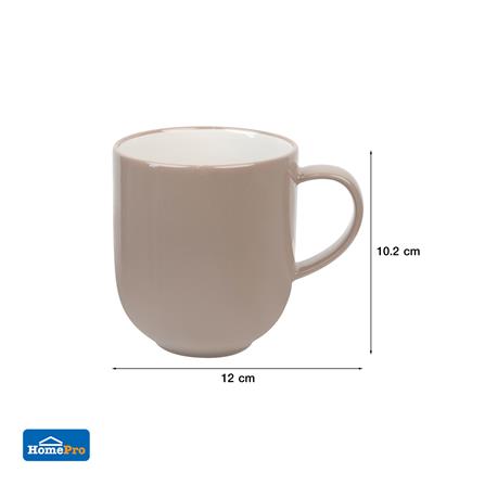 ถ้วยหูเซรามิก 300 มล. KECH CANTAL สีเบจ_4