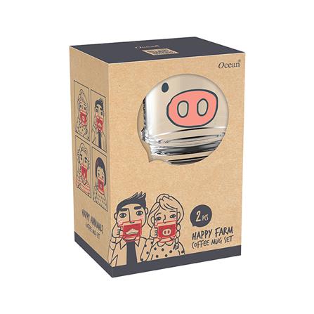 ถ้วยหู 485 มล. OCEAN GLASS HAPPY FARM PIGGY AND DUCKY แพ็ก 2 ใบ_2
