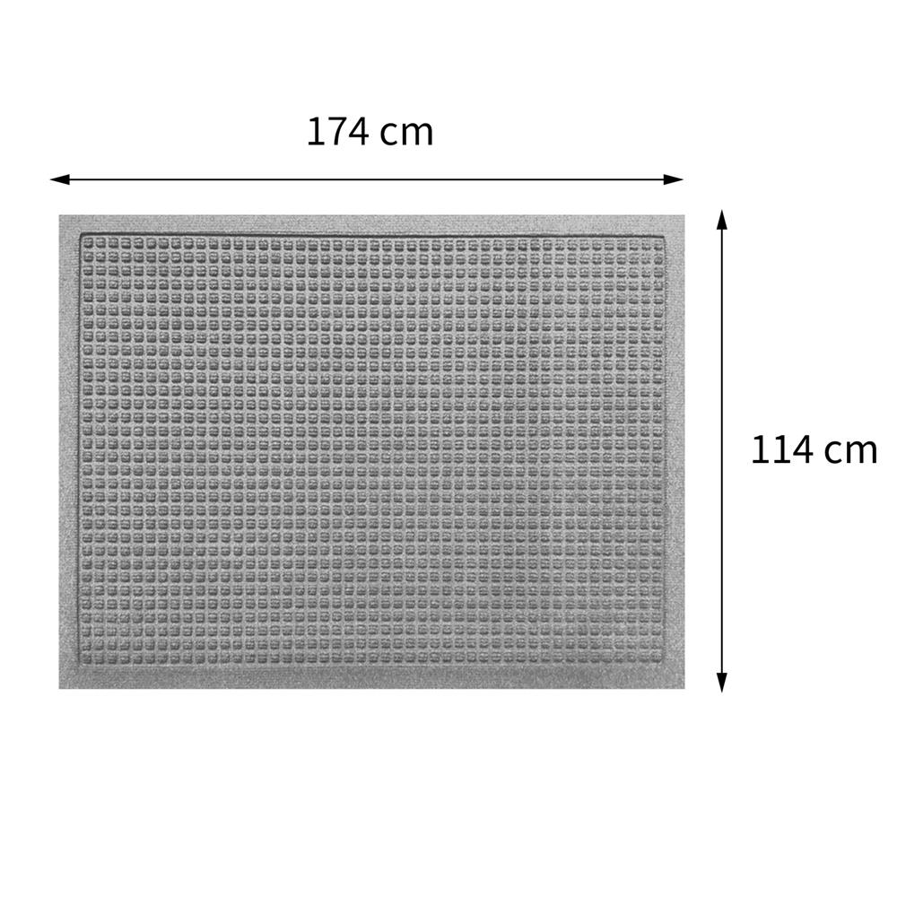 พรมเช็ดเท้าดักฝุ่น KLEEN-TEX WHII 114X174 ซม. สีเทาอ่อน