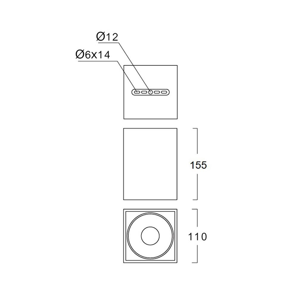 ดาวน์ไลท์ LUMAX 25-01926 4.3 นิ้ว สีดำ