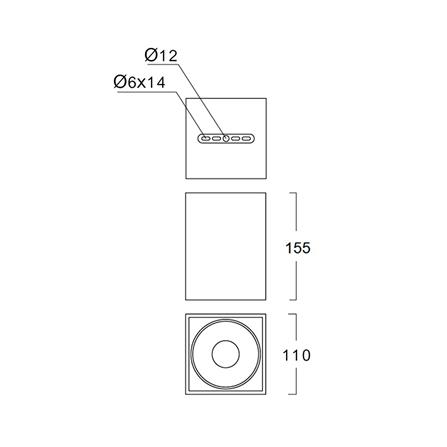 ดาวน์ไลท์ LUMAX 25-01926 4.3 นิ้ว สีดำ_6