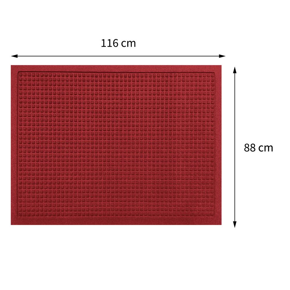 พรมเช็ดเท้าดักฝุ่น KLEEN-TEX WHII 88X116 ซม. สีแดง