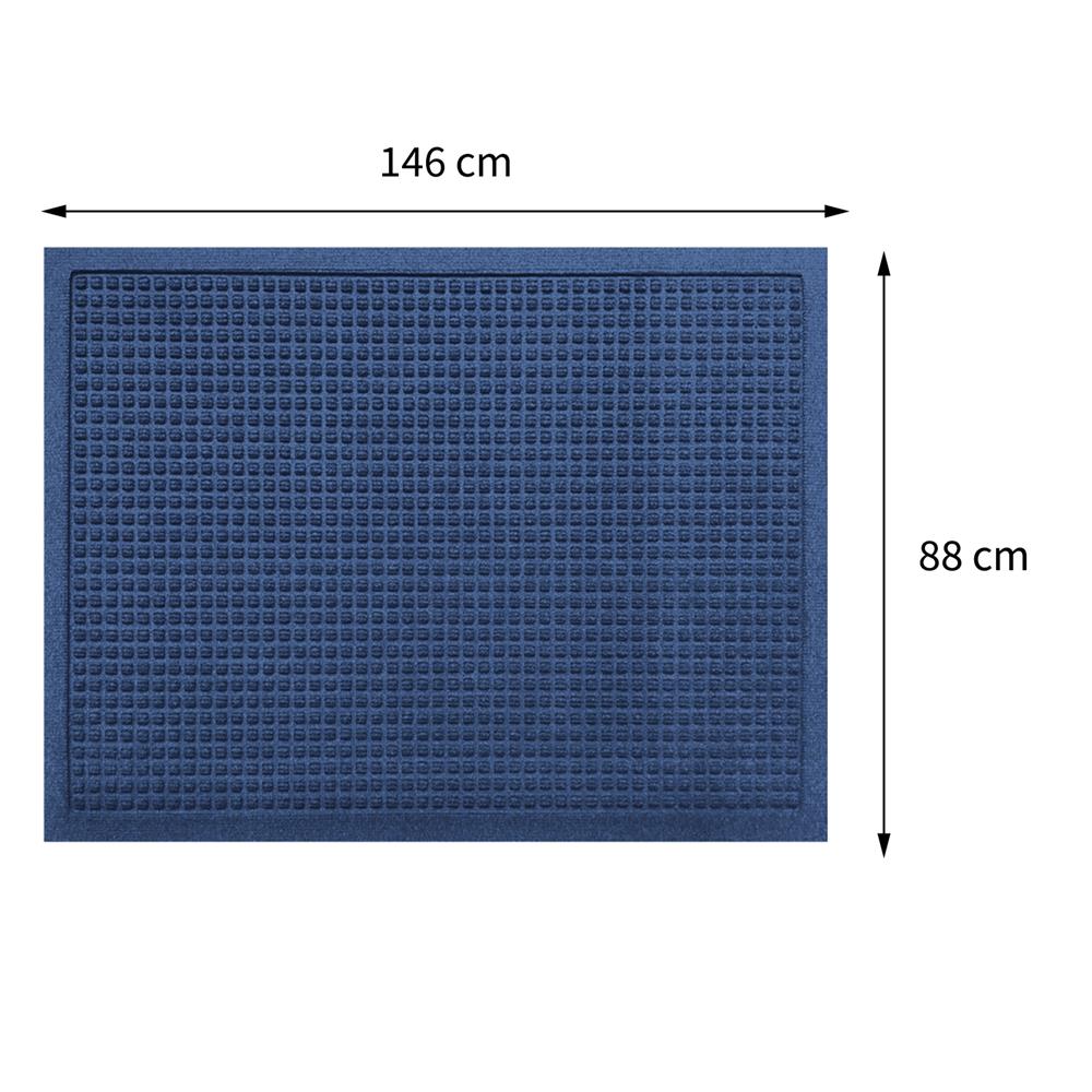 พรมเช็ดเท้าดักฝุ่น KLEEN-TEX WHII 88X146 ซม. สีกรมท่า