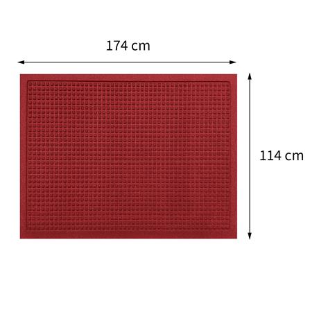 พรมเช็ดเท้าดักฝุ่น KLEEN-TEX WHII 114X174 ซม. สีแดง_8