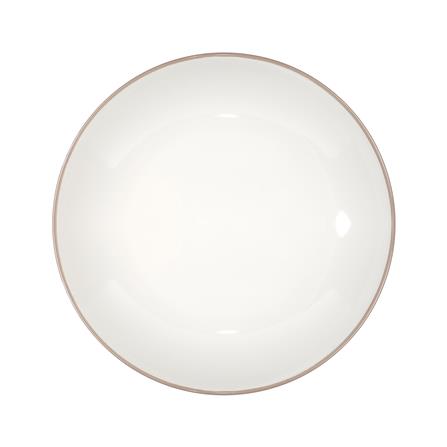 จานบัวลึกเซรามิก 9 นิ้ว KECH CANTAL สีเบจ_1