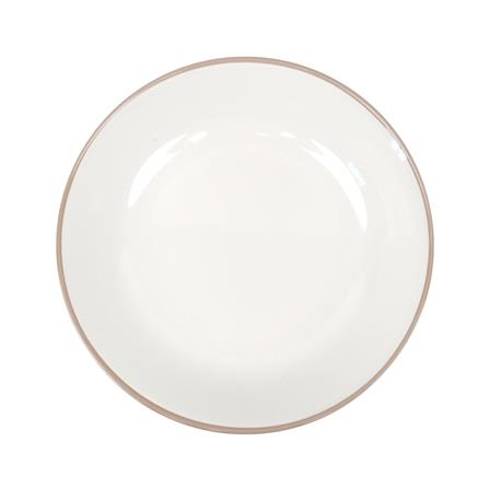 จานบัวลึกเซรามิก 7 นิ้ว KECH CANTAL สีเบจ_1