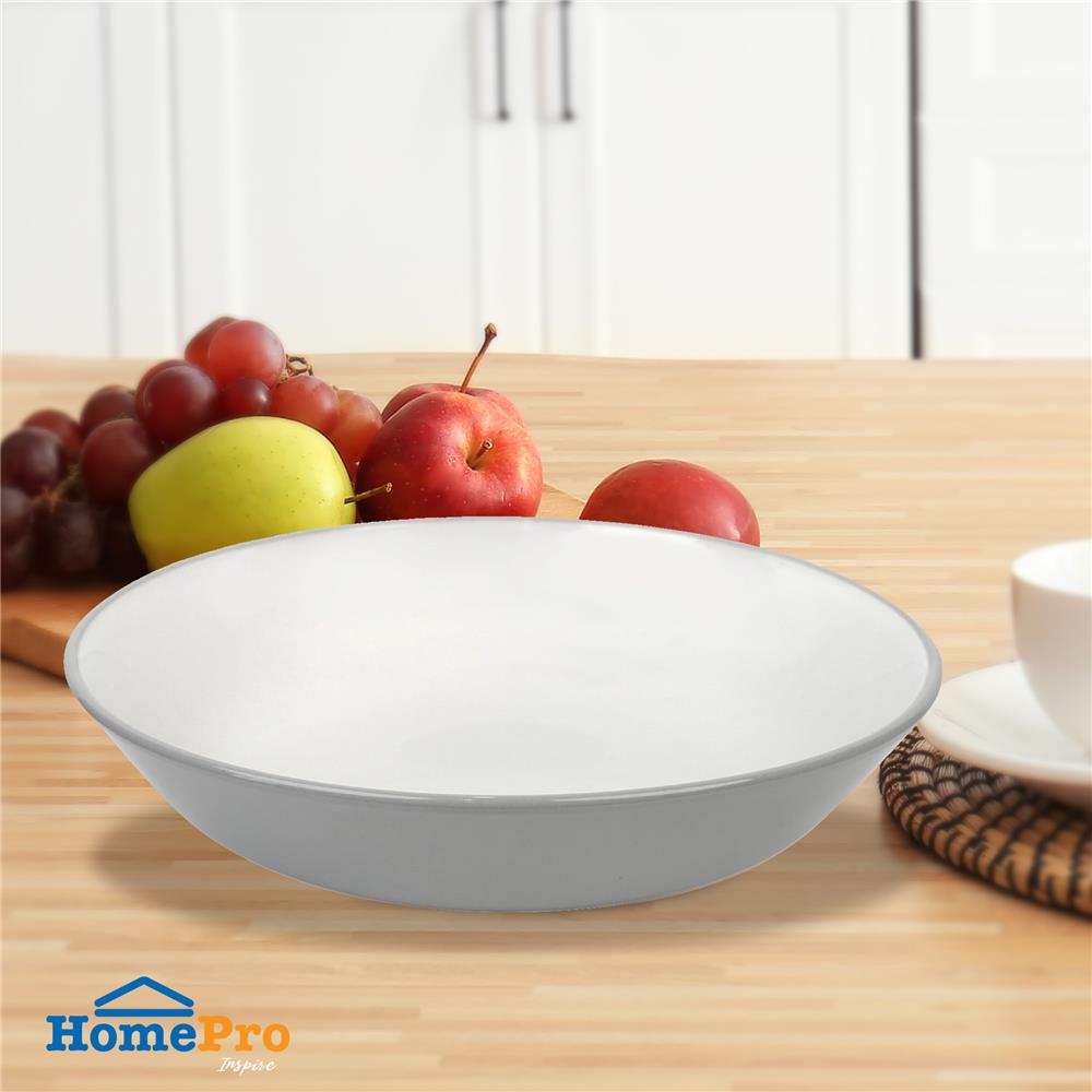 จานบัวลึกเซรามิก 7 นิ้ว KECH CANTAL สีเทา