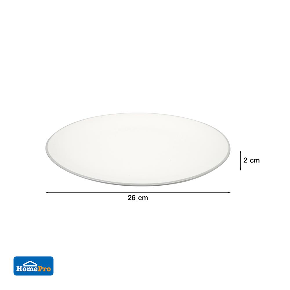 จานบัวเซรามิก 10 นิ้ว KECH CANTAL สีเทา