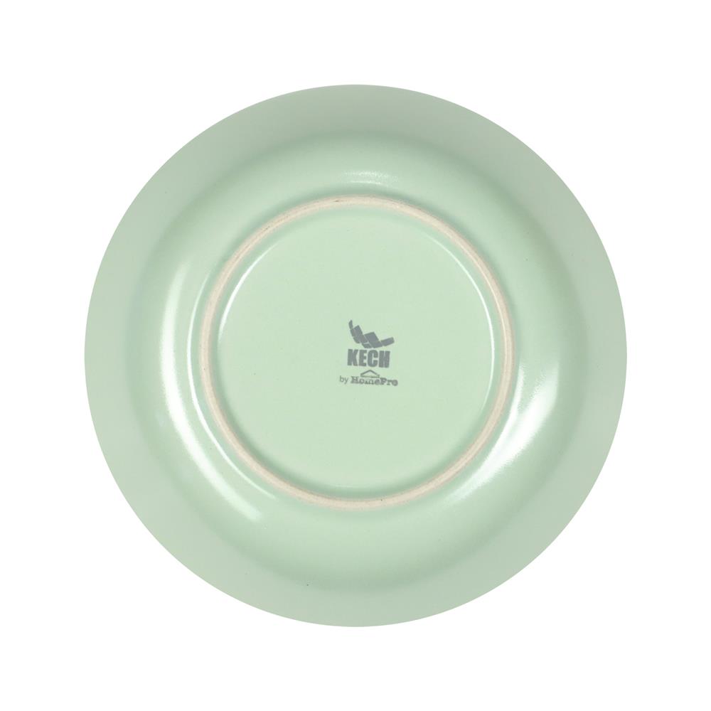 จานลึกเซรามิก 7 นิ้ว KECH LANZO สีเขียว