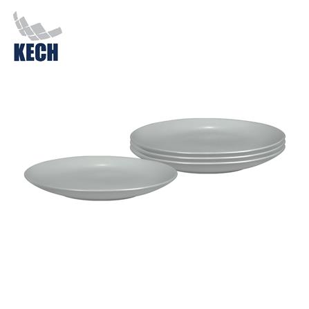 ชุดจานบัวเซรามิก 7.5 นิ้ว KECH LANZO สีเทา 4 ใบ_1