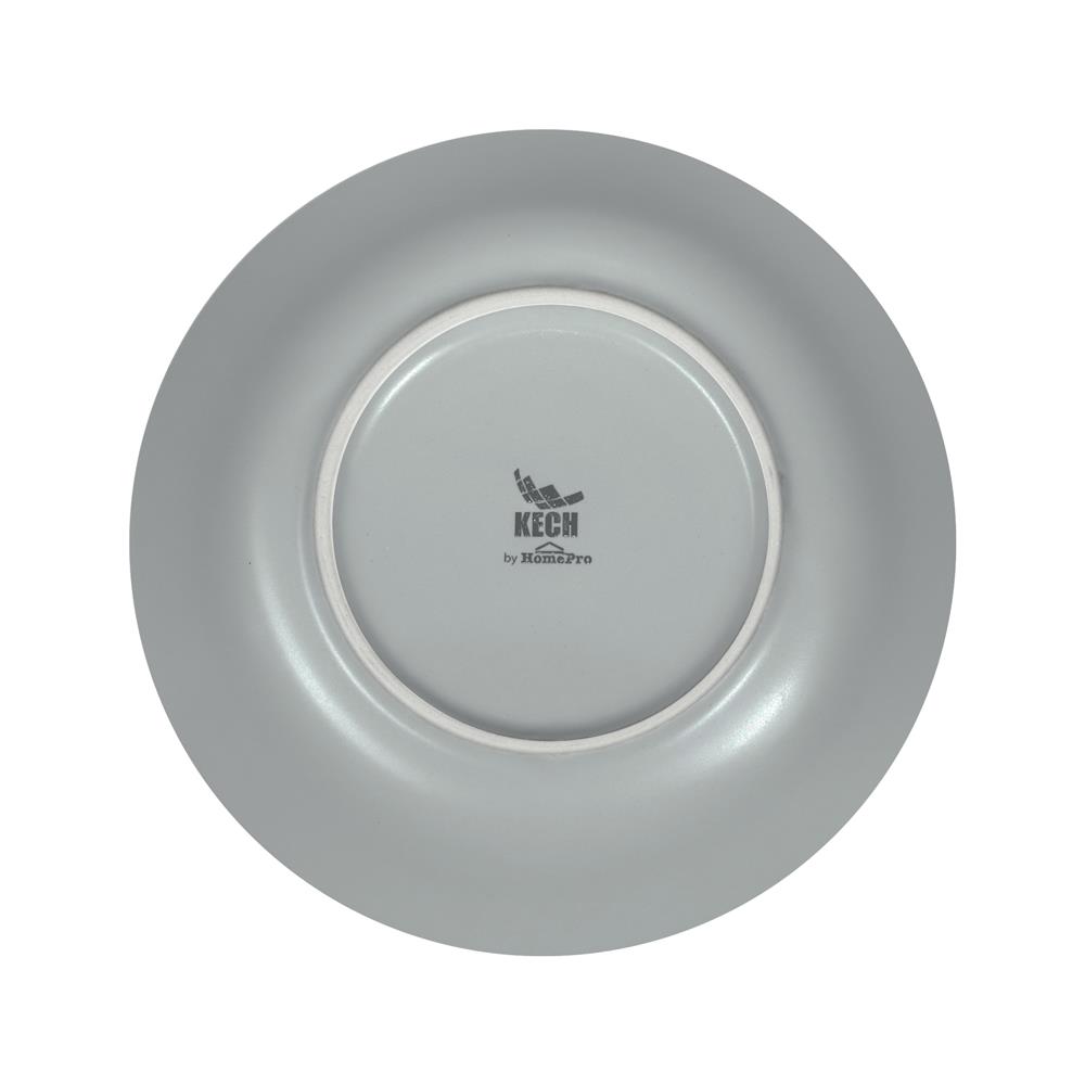 ชุดจานลึกเซรามิก 7 นิ้ว KECH LANZO สีเทา 4 ใบ