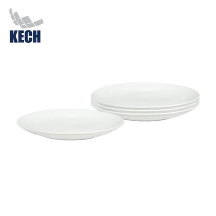 ชุดจานบัวเซรามิก 7.5 นิ้ว KECH LANZO สีขาว 4 ใบ_0