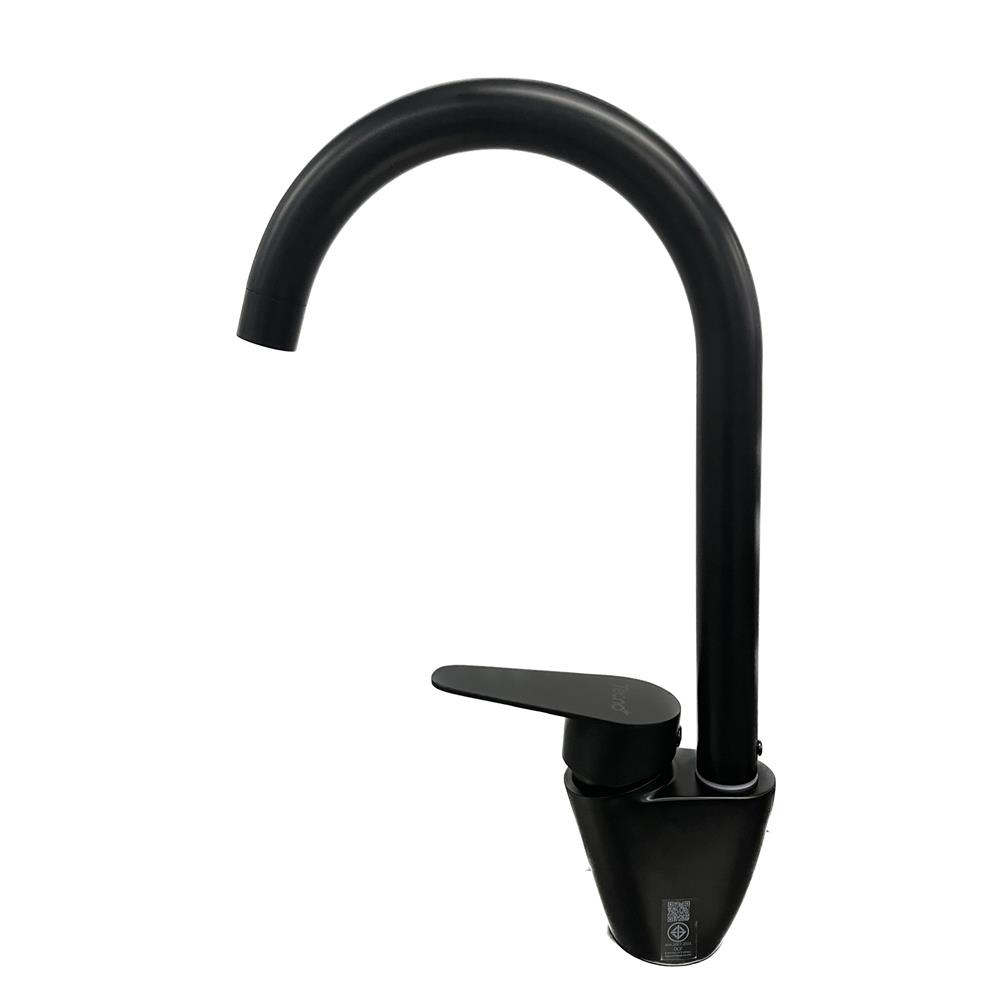 ก๊อกซิงค์ผสมเคาน์เตอร์ TECNOPLUS TNP COMO BLACK สีดำ