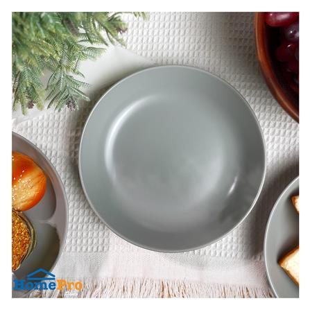 ชุดจานลึกเซรามิก 8 นิ้ว KECH LANZO สีเทา 4 ใบ_5