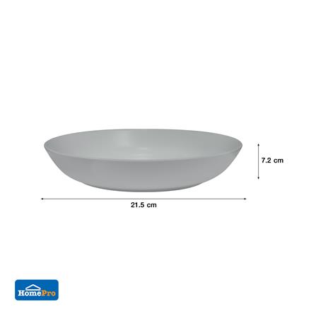 ชุดจานลึกเซรามิก 8 นิ้ว KECH LANZO สีเทา 4 ใบ_6