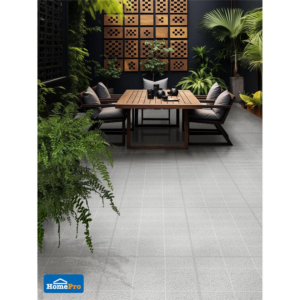 กระเบื้องพื้นพอร์ซเลน  40x40 ซม. CERGRES เบนจิโร่ เทา A 0.96 ตร.ม.