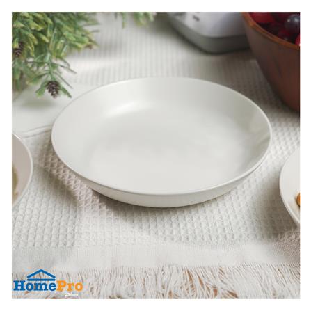 ชุดจานลึกเซรามิก 8 นิ้ว KECH LANZO สีขาว 4 ใบ_5