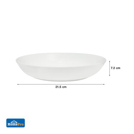 ชุดจานลึกเซรามิก 8 นิ้ว KECH LANZO สีขาว 4 ใบ_6