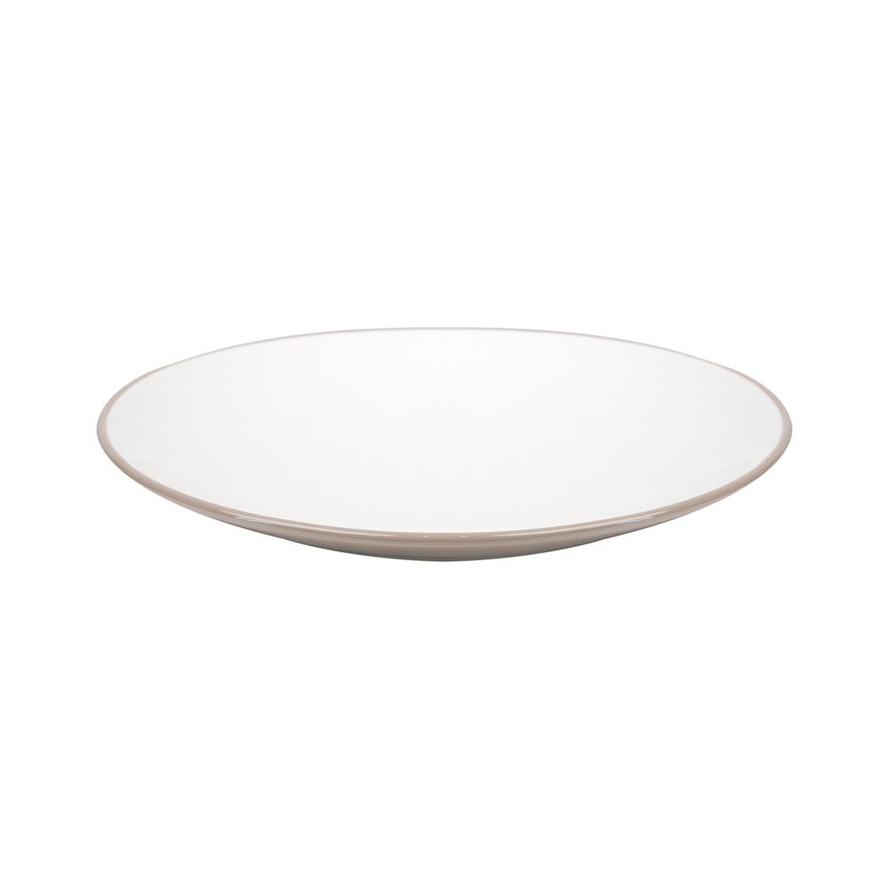 จานบัวเซรามิก 8 นิ้ว KECH CANTAL สีเบจ