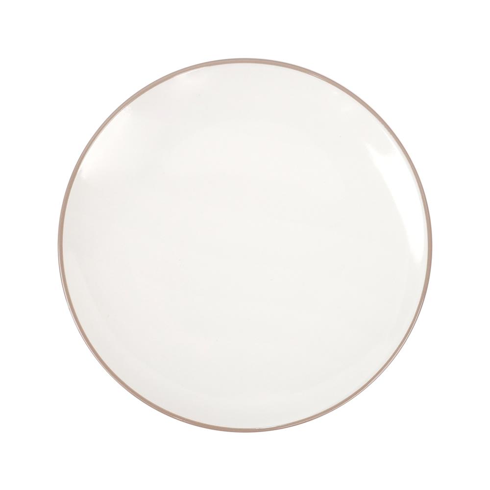 จานบัวเซรามิก 8 นิ้ว KECH CANTAL สีเบจ