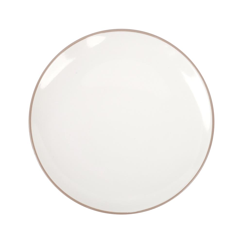 จานบัวเซรามิก 10 นิ้ว KECH CANTAL สีเบจ