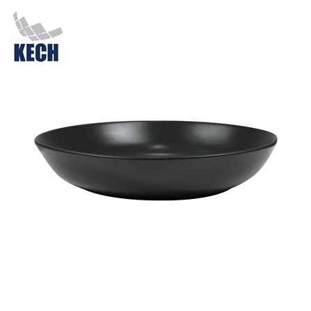 จานลึกเซรามิก 7 นิ้ว KECH LANZO สีดำ_0