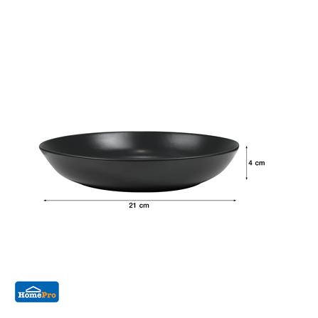 จานลึกเซรามิก 8 นิ้ว KECH LANZO สีดำ_4