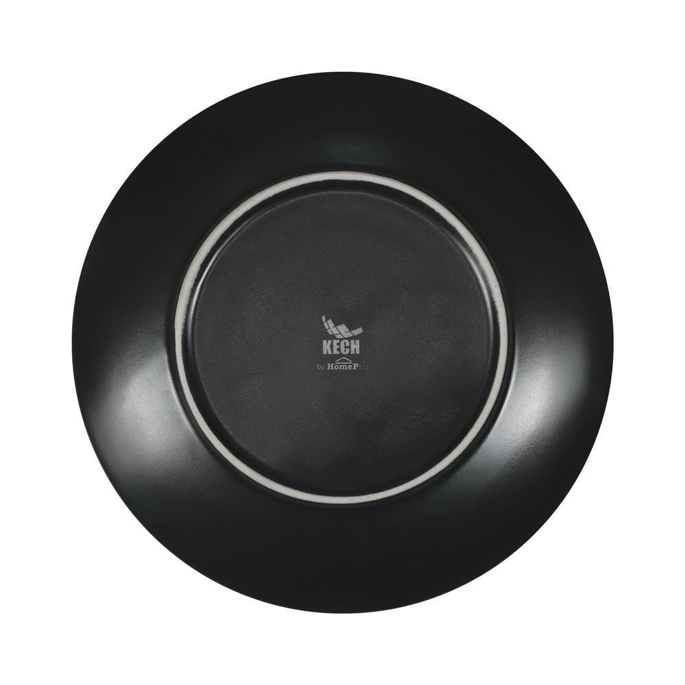 จานบัวเซรามิก 7.5 นิ้ว KECH LANZO สีดำ