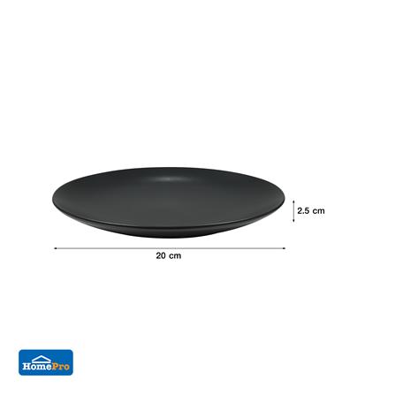 จานบัวเซรามิก 7.5 นิ้ว KECH LANZO สีดำ_5