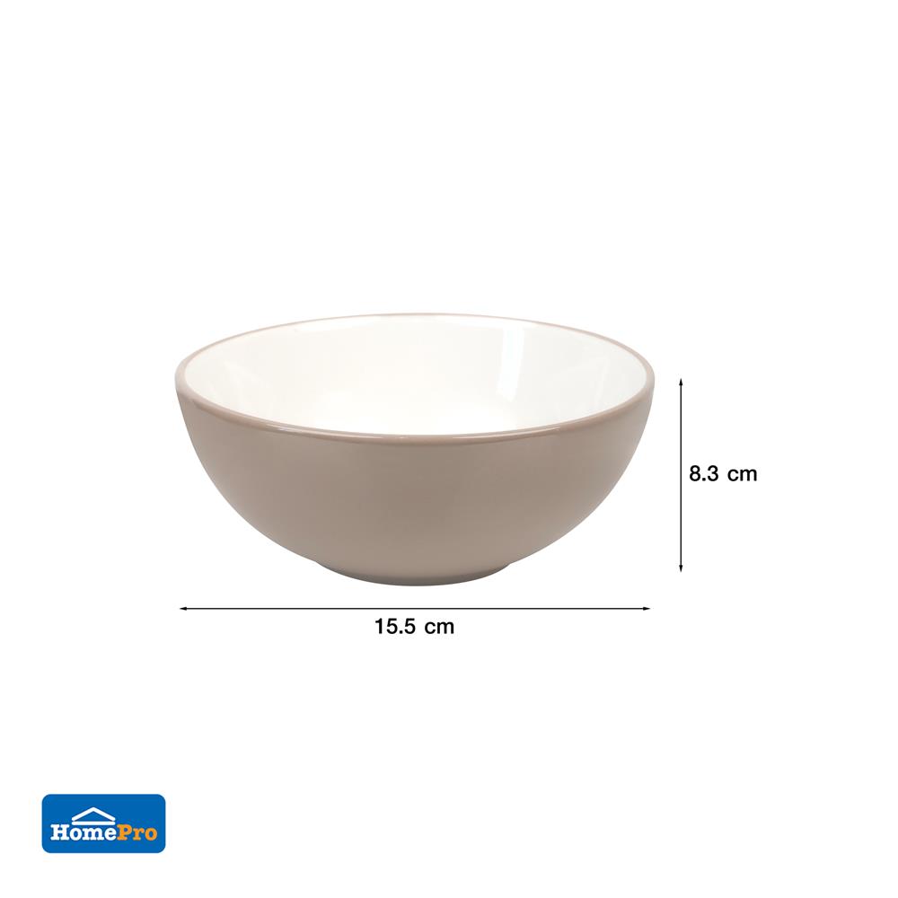 ชามเซรามิก 6 นิ้ว KECH CANTAL สีเบจ