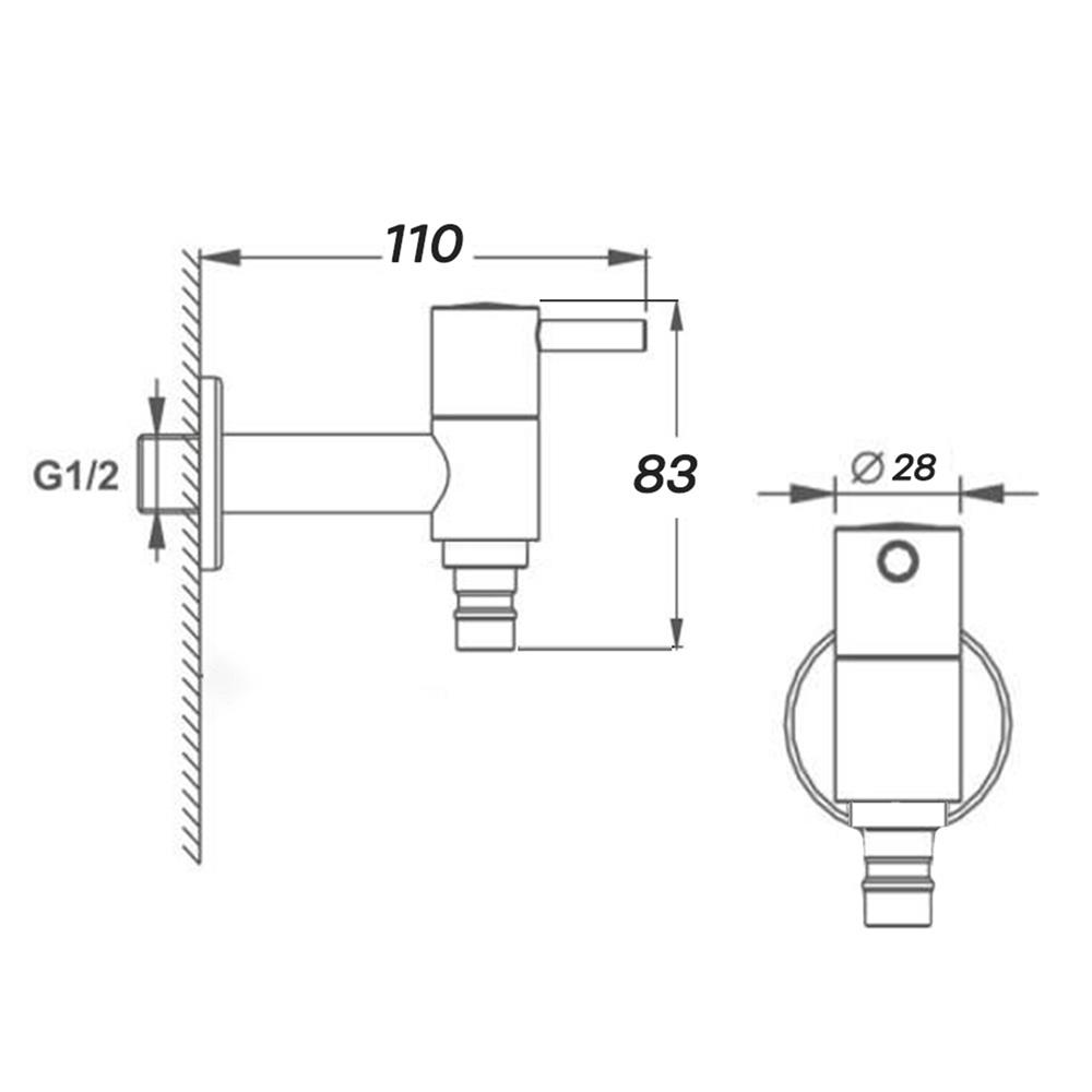 ก๊อกล้างพื้น FENIX GL-2150