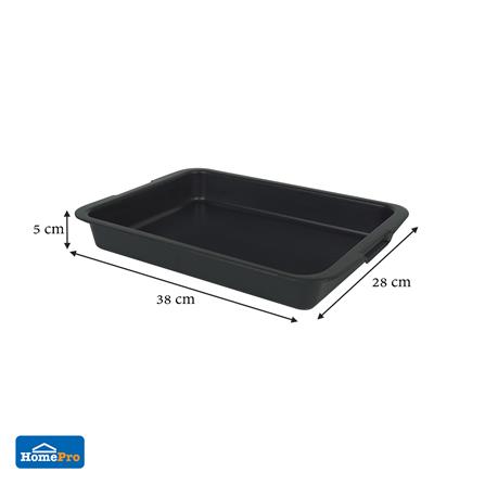 ถาดใส่ฟองน้ำ SPRING 38X28X5 ซม. สีดำ_5