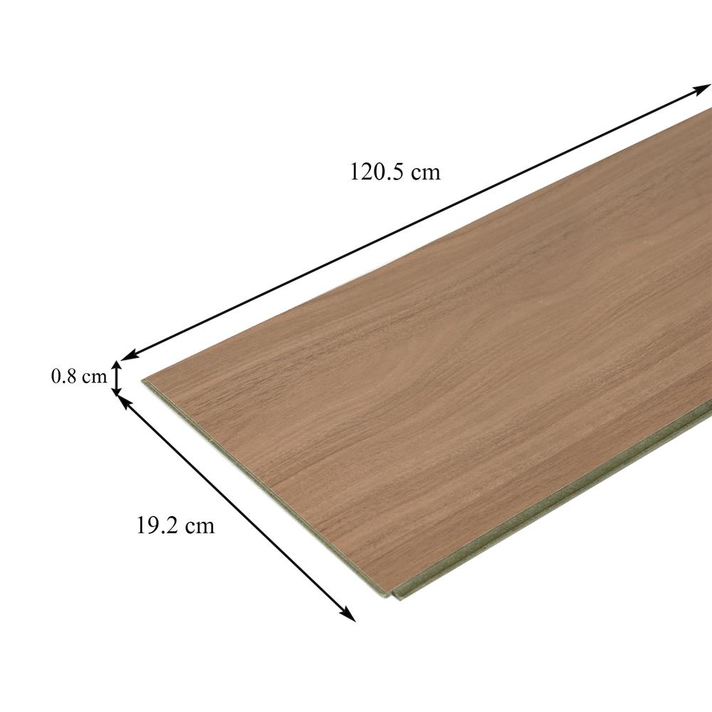 พื้นลามิเนต CROBERN HYBRID 8 มม. 1.85 ตร.ม. สี  REGEN TEAK
