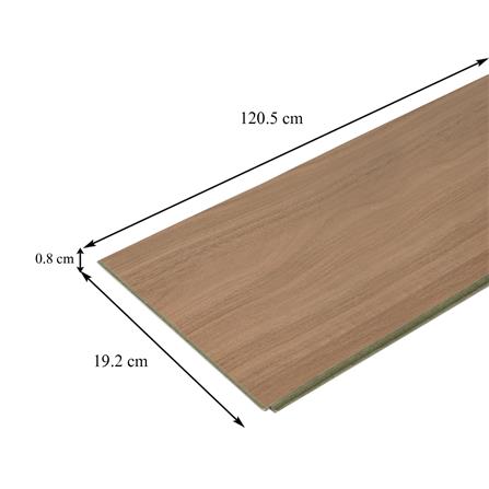 พื้นลามิเนต CROBERN HYBRID 8 มม. 1.85 ตร.ม. สี  REGEN TEAK_4