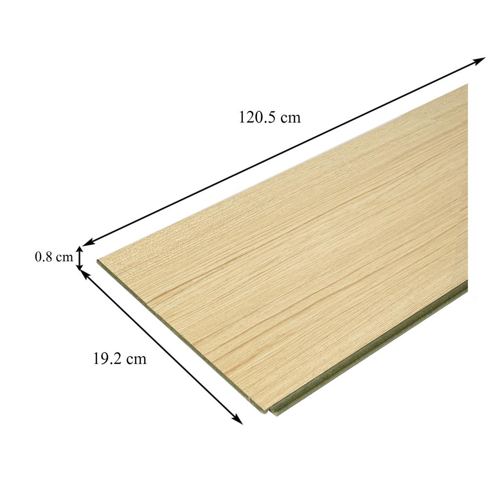 พื้นลามิเนต CROBERN HYBRID 8 มม. 1.85 ตร.ม. สี LIGHT TEAK