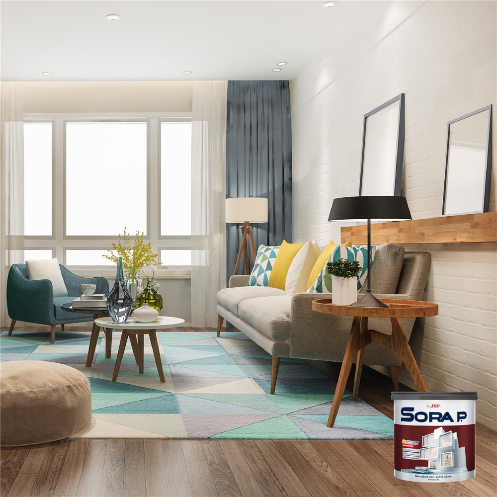 สีน้ำทาฝ้า ชนิดด้าน JBP SORA P 1 แกลลอน