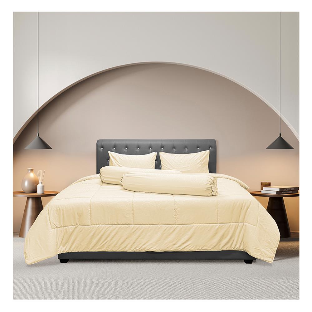 ชุดผ้าปูที่นอน 6 ฟุต 6 ชิ้น PICASSO CLASSIC STYLE สี COPEN CREAM