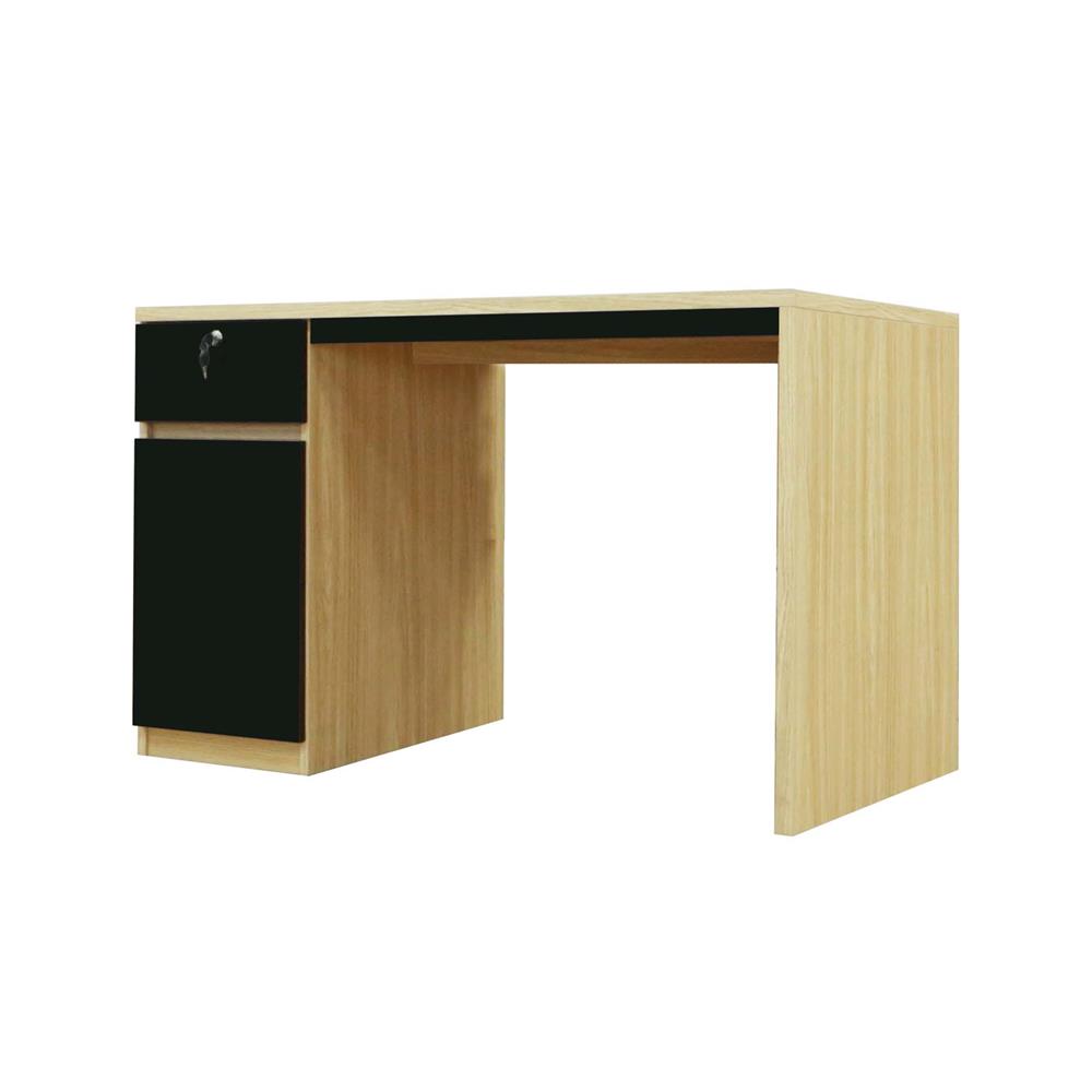 โต๊ะทำงาน BURO REVOLUTION DK120 LR 120 ซม. สีเนเชอรัลแอช/ดำ