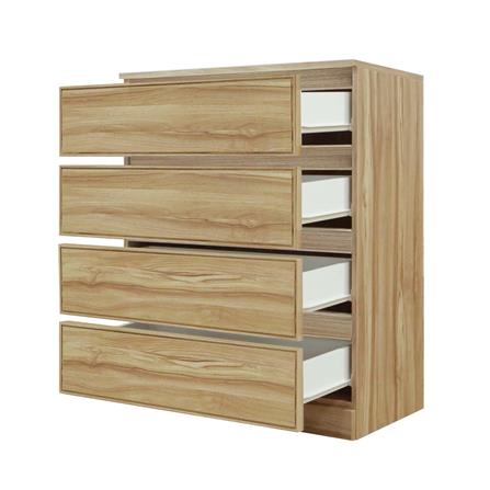 ตู้ลิ้นชัก 4 ลิ้นชัก BURO ANTARES LC80 DW สีอโรม่าโอ๊ค_2