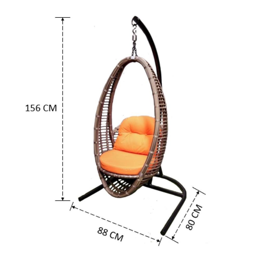 ชิงช้า 1 ที่นั่ง IVY LV033 SUMMER สีน้ำตาล