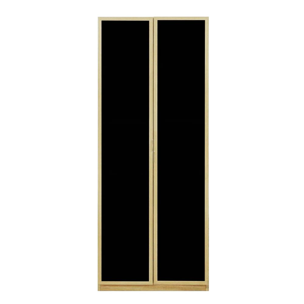 ตู้สูงบานเปิดกระจก BURO REVOLUTION HC75 75 ซม. สีเนเชอรัลแอช