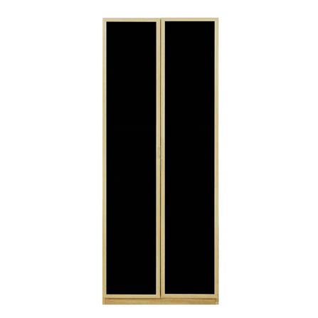 ตู้สูงบานเปิดกระจก BURO REVOLUTION HC75 75 ซม. สีเนเชอรัลแอช_1