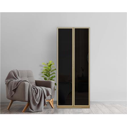 ตู้สูงบานเปิดกระจก BURO REVOLUTION HC75 75 ซม. สีเนเชอรัลแอช_4