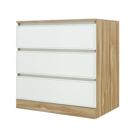 ตู้ลิ้นชัก 3 ลิ้นชัก BURO ANTARES LC80 DW สีอโรม่าโอ๊ค/ขาว