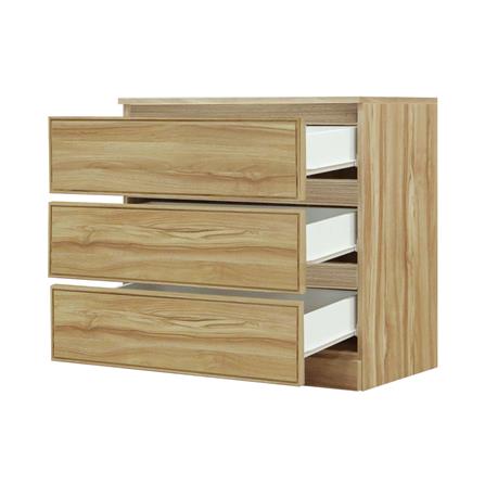 ตู้ลิ้นชัก 3 ลิ้นชัก BURO ANTARES LC80 DW สีอโรม่าโอ๊ค_2