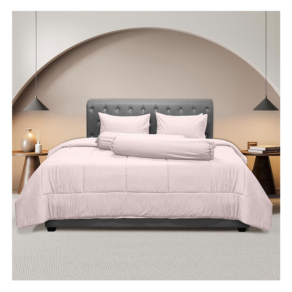 ชุดผ้าปูที่นอน 6 ฟุต 6 ชิ้น PICASSO CLASSIC สี LAGOS PINK