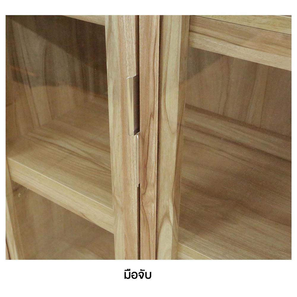 ตู้สูงบานเปิด BURO REVOLUTION HC75 75 ซม. สีเนเชอรัลแอช/กระจกใส